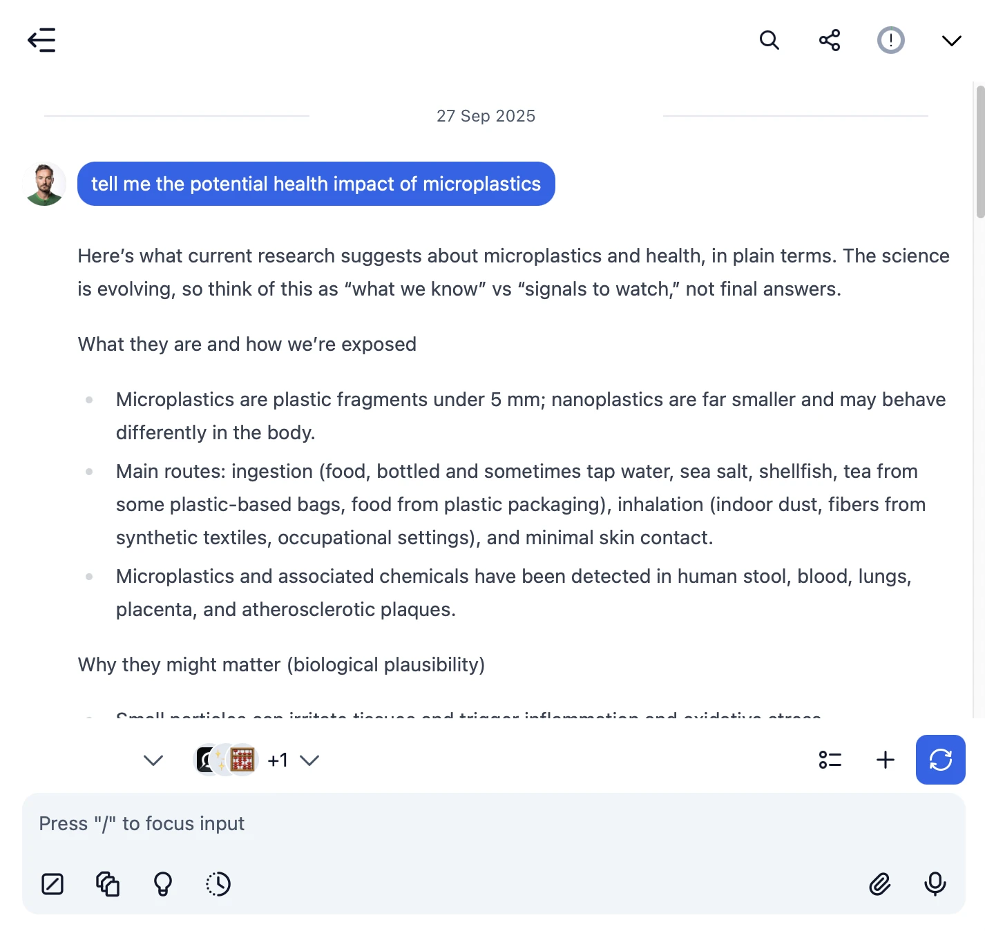 The best frontend AI chat for Perplexity API Key