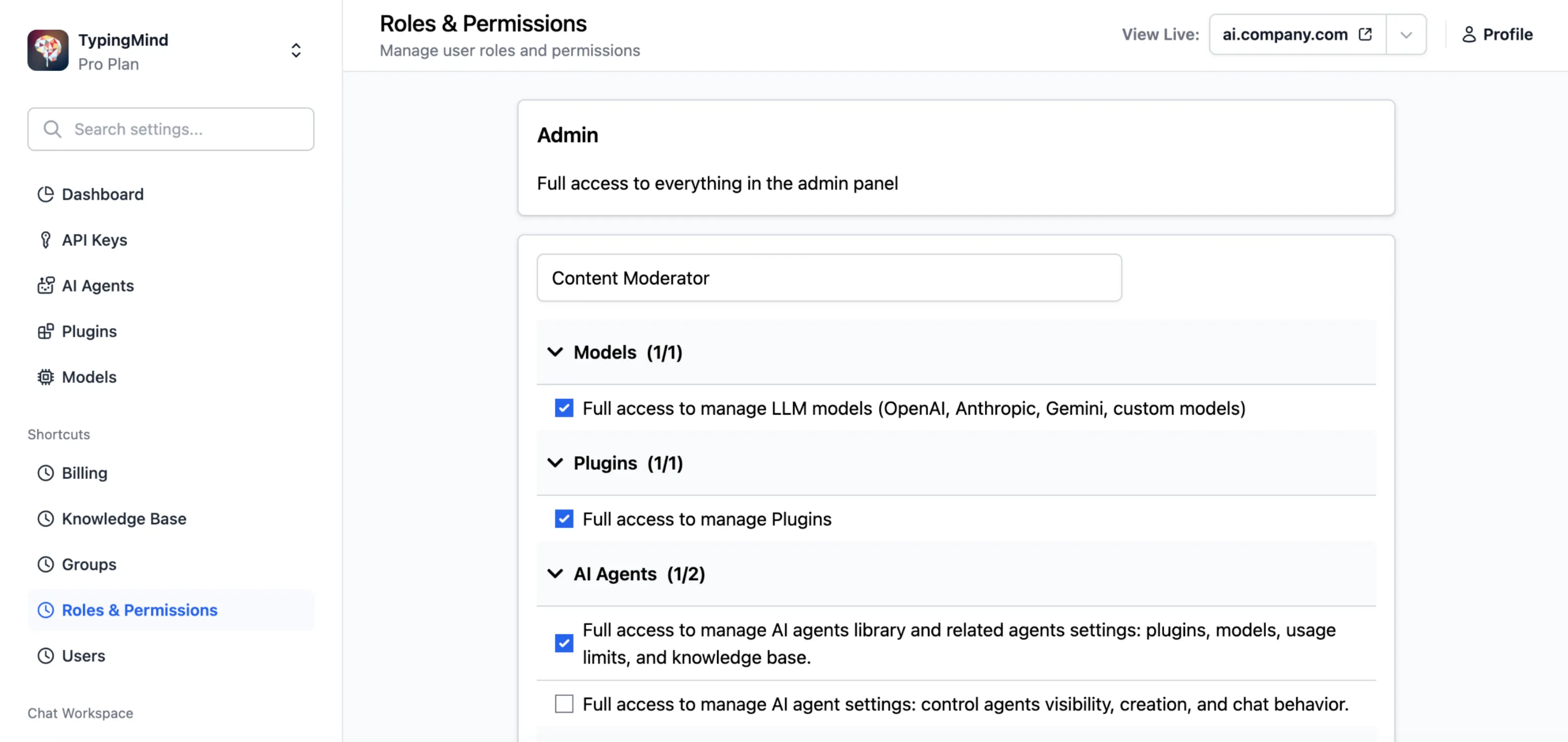 The comprehensive AI chat solution for teams